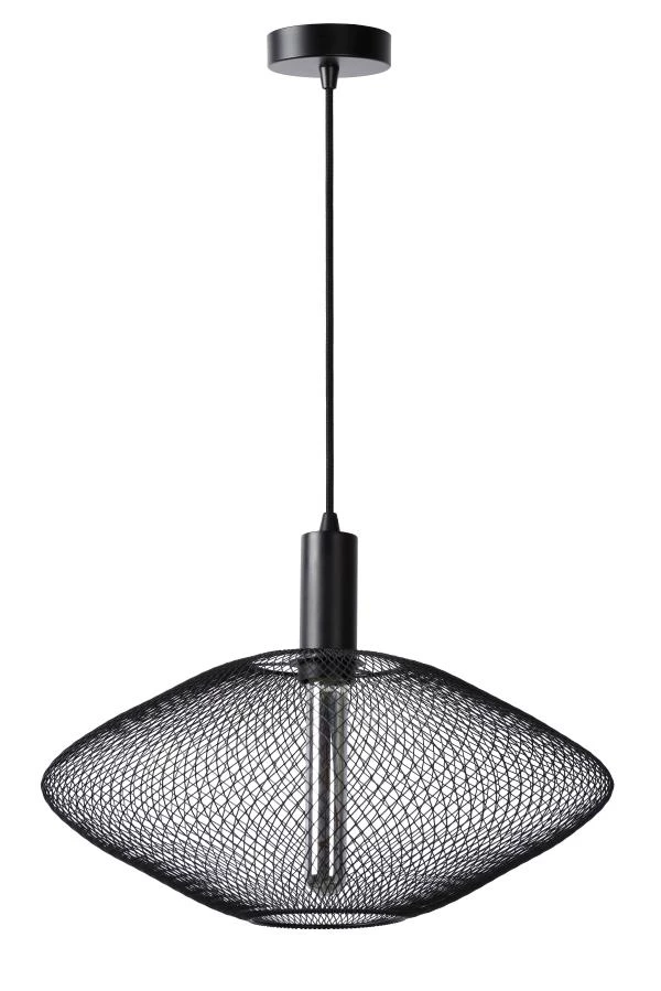 Lucide MESH - Pendant light - Ø 45 cm - 1xE27 - Black - off